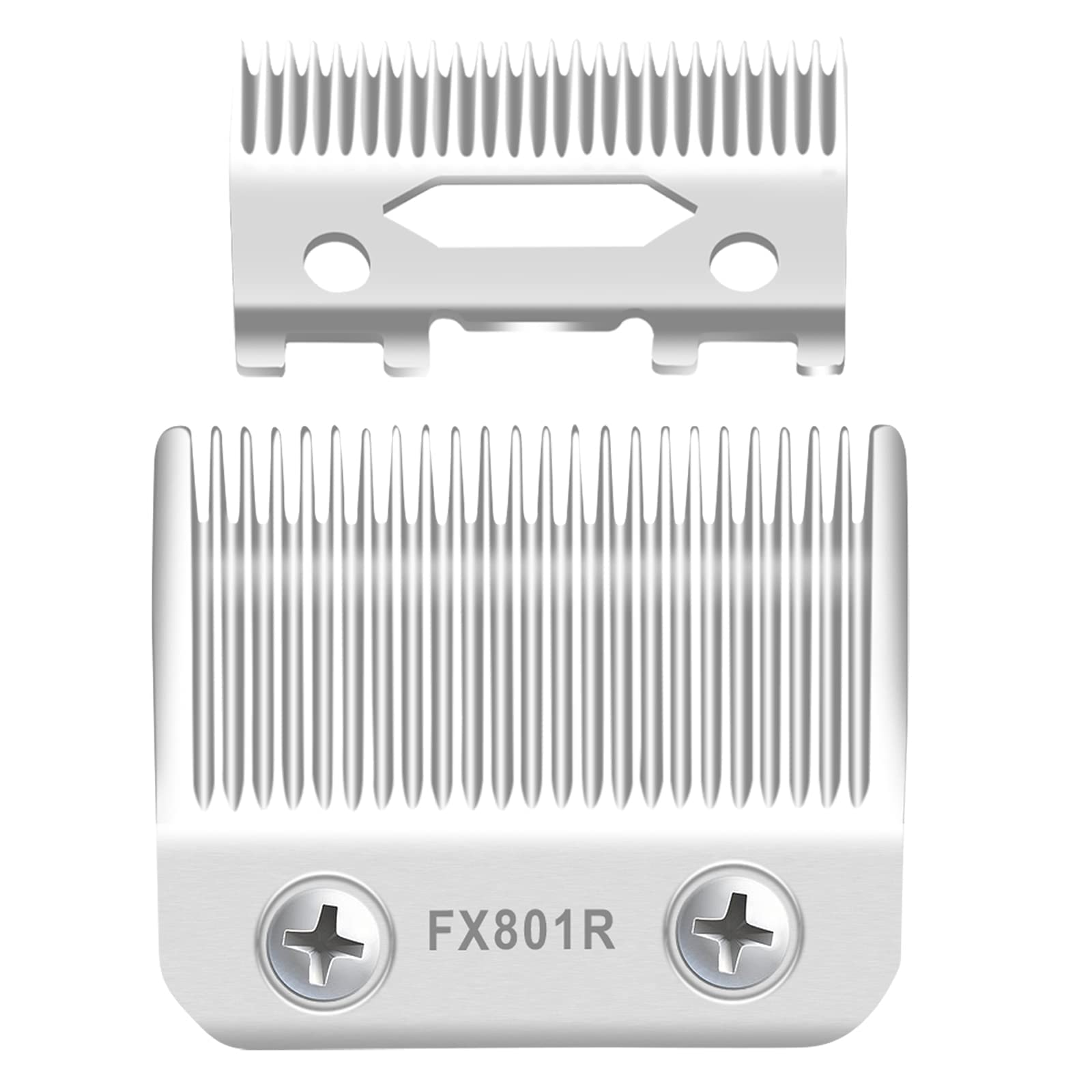 Replacement Blades for BaBylissPRO Barberology Replacement Clipper Fade Blades Compatible with FX870/FXF880/FX810/FX825/FX673N (Silver)