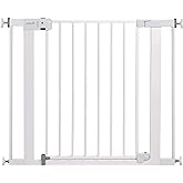 Safety 1st Auto-Close Pressure-Installed Metal Gate with Magnetic Latch - Fits 29-38" Wide, 28" Tall, Includes 2 Extension Pa