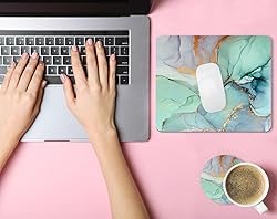 iDonzon Square Mouse Pad with Coaster, Soft Cute