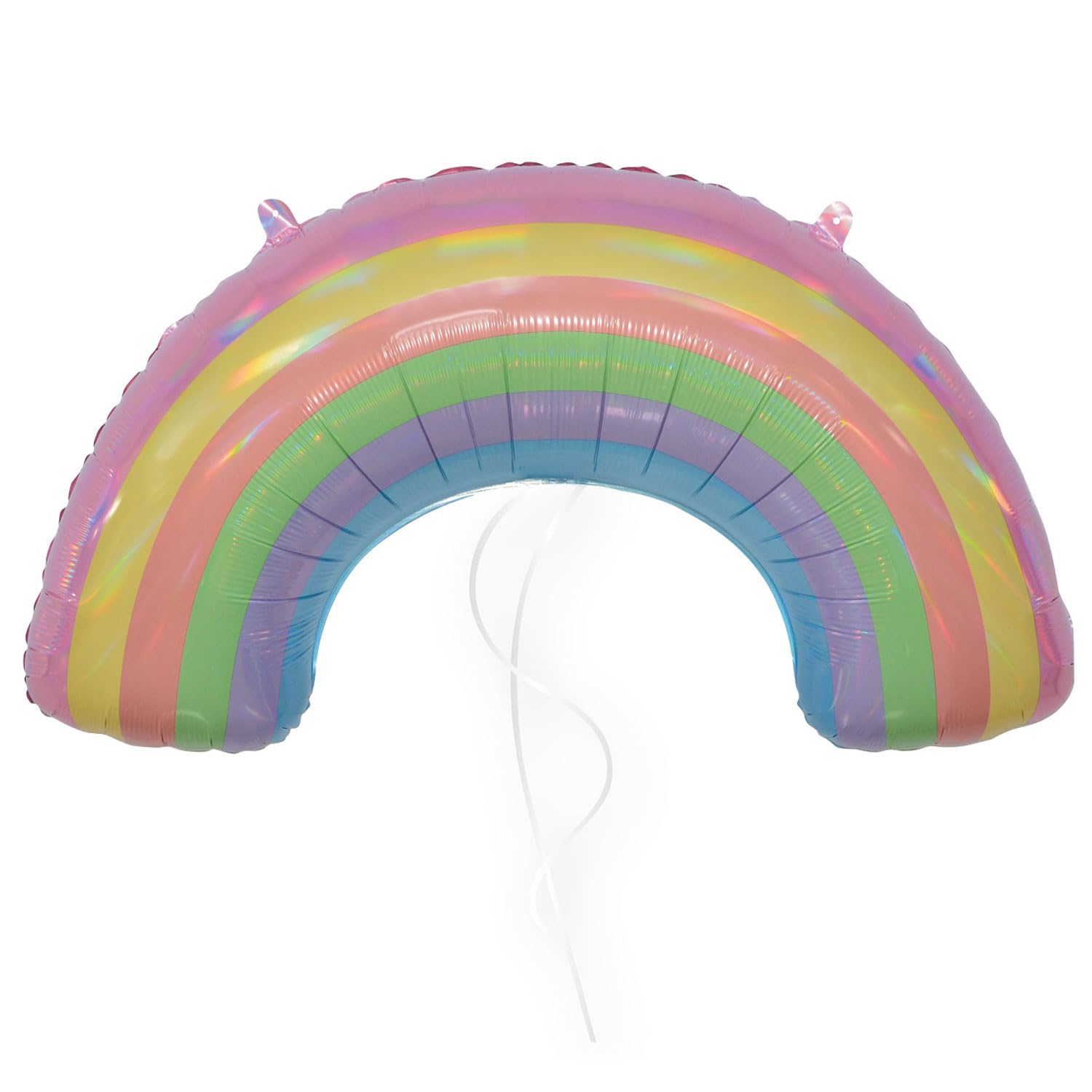 Amscan 9917268 - Iridescent Pastel Rainbow Large Shape Foil Balloon - 33" x 19"