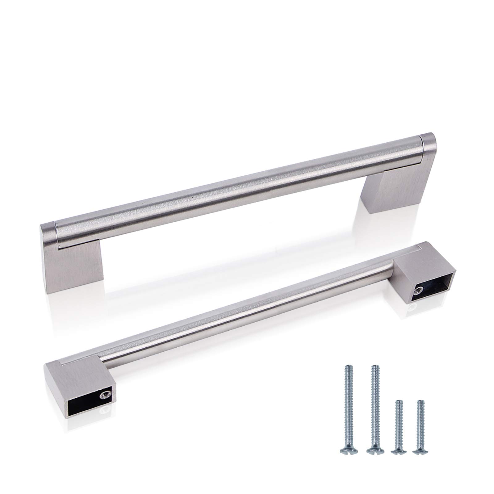 DTB TECH 10 Pack 128mm T Bar Handles Stainless Steel Kitchen Cabinet Door Handle Satin Nickel Boss Bar Cupboard Drawer Bedroom Furniture Handles