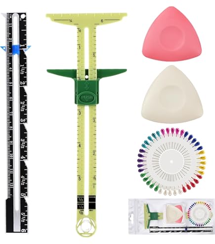 Prym Love Hand Sewing Gauge - Turquoise Seam And Hem Ruler, 24.5 Cm Long - View #8