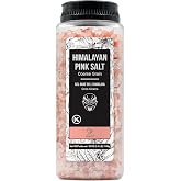 Soeos Himalayan Pink Salt, Coarse Grain, 39 oz (2.4 lb), Bottled | Pink Salt for Grinder Refill, Rock Salt, Sea Salt, Kosher Salt, Natural Certified, Healthy