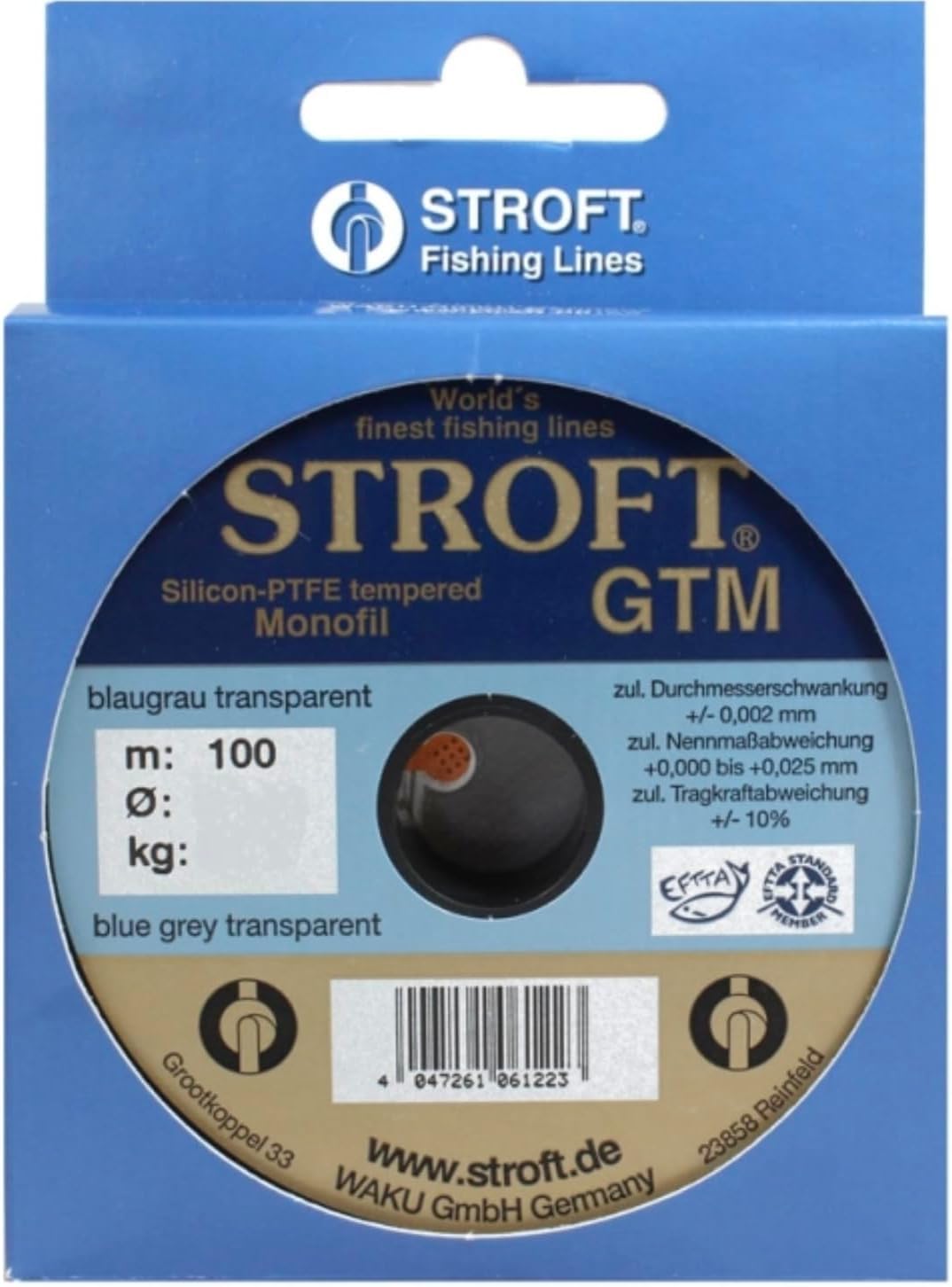 STROFT GTM 100 metre x 0.16mm Premium Quality Monofilament Fishing Line