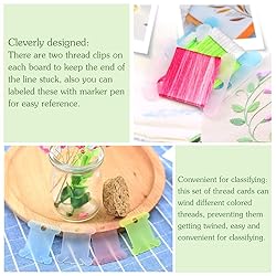 100 Pcs Plastic Floss Bobbin, Embroidery Floss