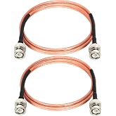 XRDS -RF BNC Cables 6FT 2PCS, 50 Ohm BNC Male Cable RG316 Antenna Cable for Antenna Scanners Handheld Ham Radios etc.