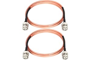 XRDS -RF BNC Cable 5FT, 50 Ohm BNC Cable BNC Male to BNC Male Cable BNC RG316 Antenna Cable for Antenna Scanners or Handheld 