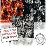 Hydrographic Film - Water Transfer Printing - Hydro Dipping - Evil Skulls Hydro 3 pack