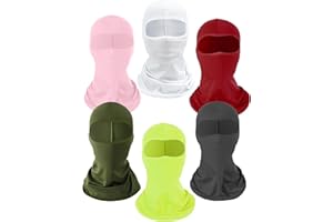 Xeoxarel 6 Pack Balaclava Ski Mask for Men/Women, Full Face Cover