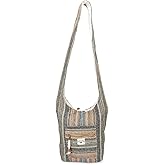 LONGING TO BUY Hemp Messenger Crossbody Sling Bag - Unisex Beach Party Bag