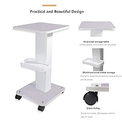 Esthetician Cart, Trolley Cart with Wheels, HUOXOU
