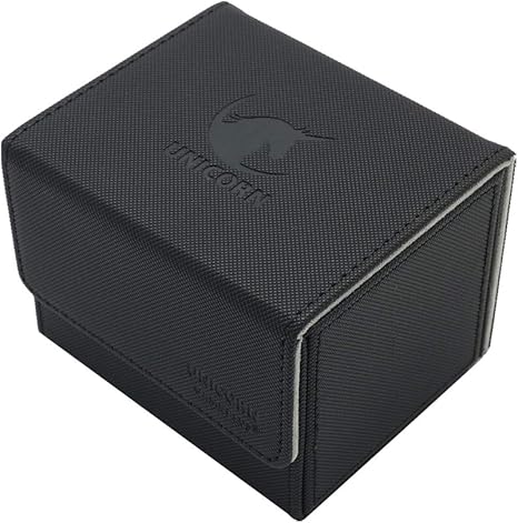 Amazon Gsk 100枚収納 デッキケース カードケース 大容量 カード ボックス 頑丈 高級感 滑りにくい レザー調 8 5 10 5 8cm ブラック トレカ 通販