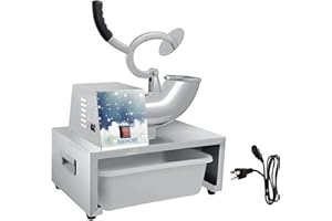 Ice Shaver, Shaved Ice Machine Professional Commercial Grade, Heavy Duty Large Ice Shaver Machine, Fully Stainless Steel Elec