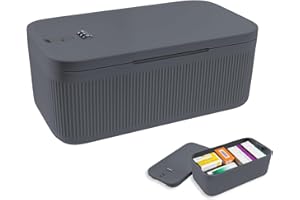 Timed Lock Case, Phone Lock Case with Combination Lock and Timer, Small Safe Lock Box with Code for Home School Travel Office