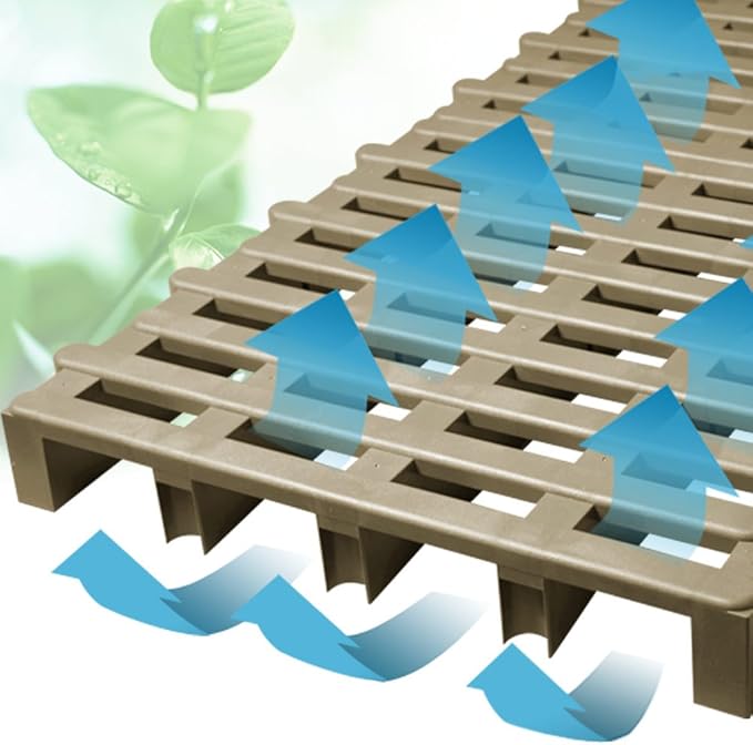 Amazon すのこベット ふとん下スノコ8枚セット 組合せ自由 ベット 布団 プラスチック 日本製 パレット B150 4 ベッドフレーム オンライン通販