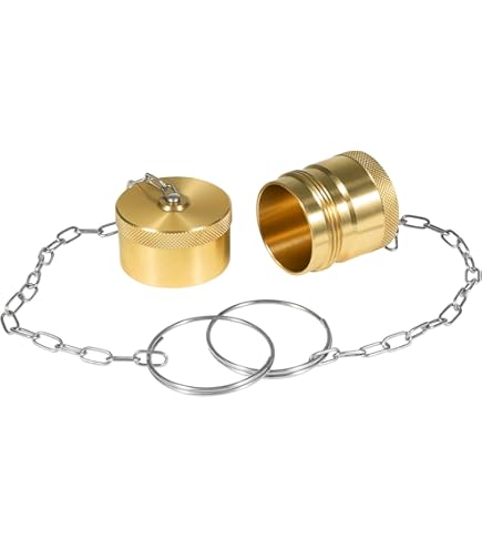 HARFINGTON 4-Set 1/2" Hydraulic Dust Cap & Plug Kit – ISO-A Male/Female Covers With Retention Ring, Black Rubber