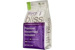 PLANTONIX Myco Bliss Powder (2lbs) - Mycorrhizal Fungi for Soil - 5 Strain Mycorrhizal Inoculant with 1000 Propagules Per Gram - Highly Concentrated Mycorrhizae for Plants, Potting Soil, & Garden Soil