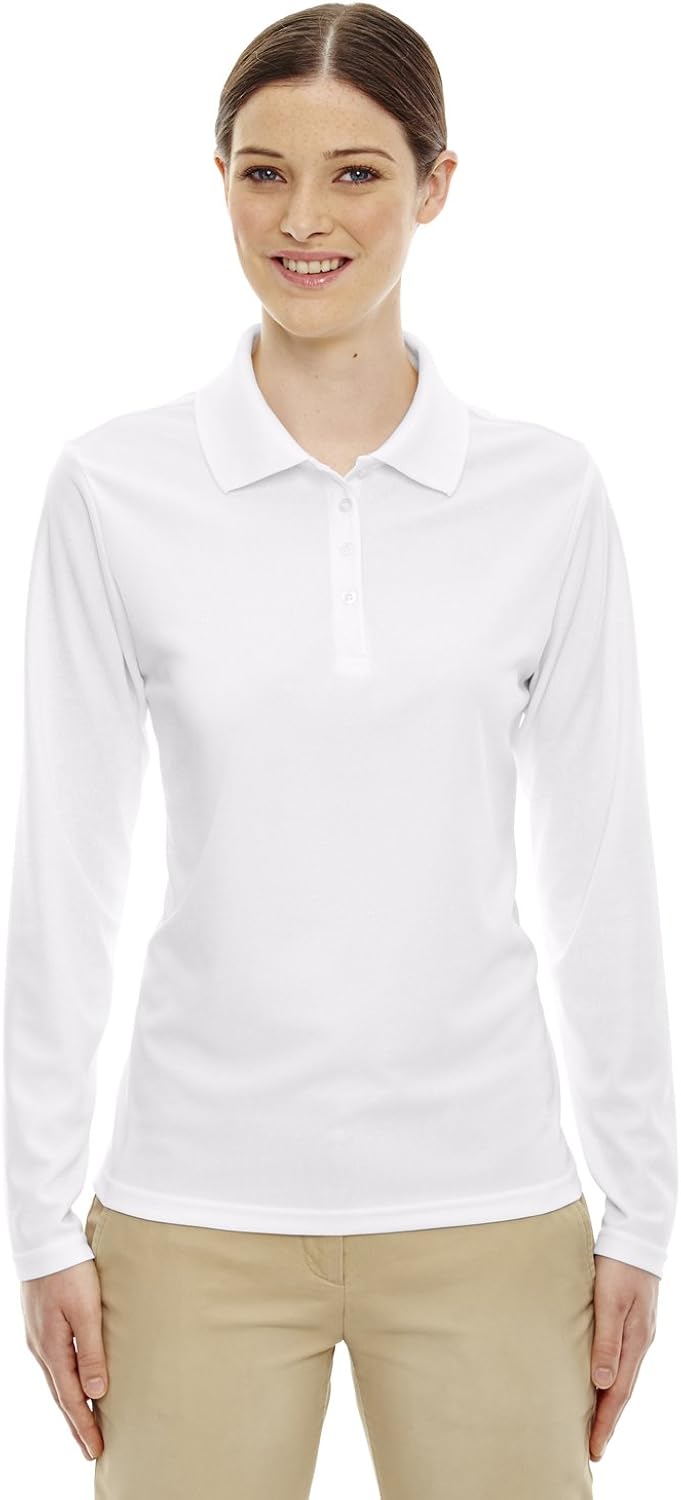 Ash City Core 365 78192 - Pinnacle CORE 365TM Ladies' Performance Long Sleeve Pique Polos at  Women’s Clothing store