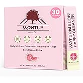 NUTRAJOY Probiotic Fiber Supplement Powder for Women, Digestive & Gut Health, Happy Cleaner, Watermelon Flavor, Prebiotic & Probiotic, Immune Health, Natural Antioxidant, Vegan, 30 Servings