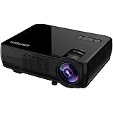 Abdtech LCD Portable Projector Home Movie Theater LED Projector With 2600 Lumens Support HD 1080P Video-Max 200" Screen With USB/AV/HDMI/VGA Interface-Ideal for Video Game, Outdoor Movie Night