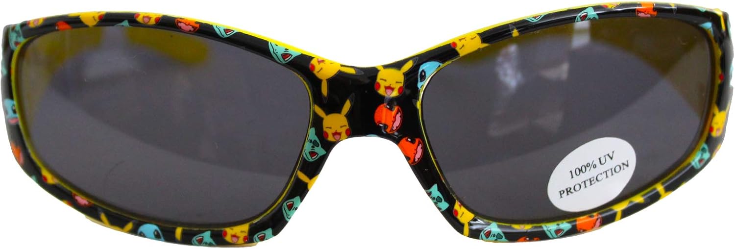 Official Licensed Boys Black Yellow Pokemon Pikachu Sunglasses