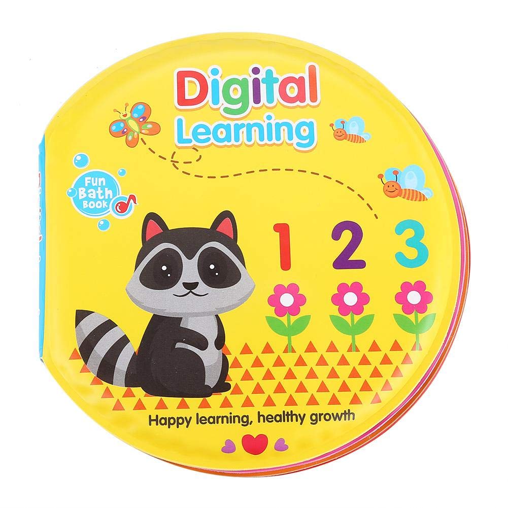 Baby Bath Books Kids Learning Bath Toys Tear Proof infant Shower Toy Early Education for Bath Time(Number) Fishing Toys Toy Tents Tabletop Interactive Toys