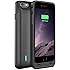 iPhone 6 Battery Case - UNU DX-6 Protective iPhone 6 Battery Case ( 4.7 Inches) [Matte Black] - MFI Apple Certified 3100mAh External Protective iPhone 6 Charging Case Portable Battery Pack Cover