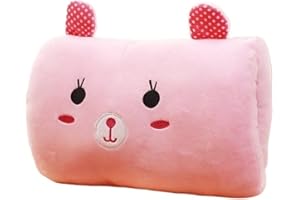GENERIC Kids Cartoon Hand Pillow Hand Warmer Nap Weak Hero Class 1 Arm Pillow Suho Non Electrical Travel Essentials(Light Pink)