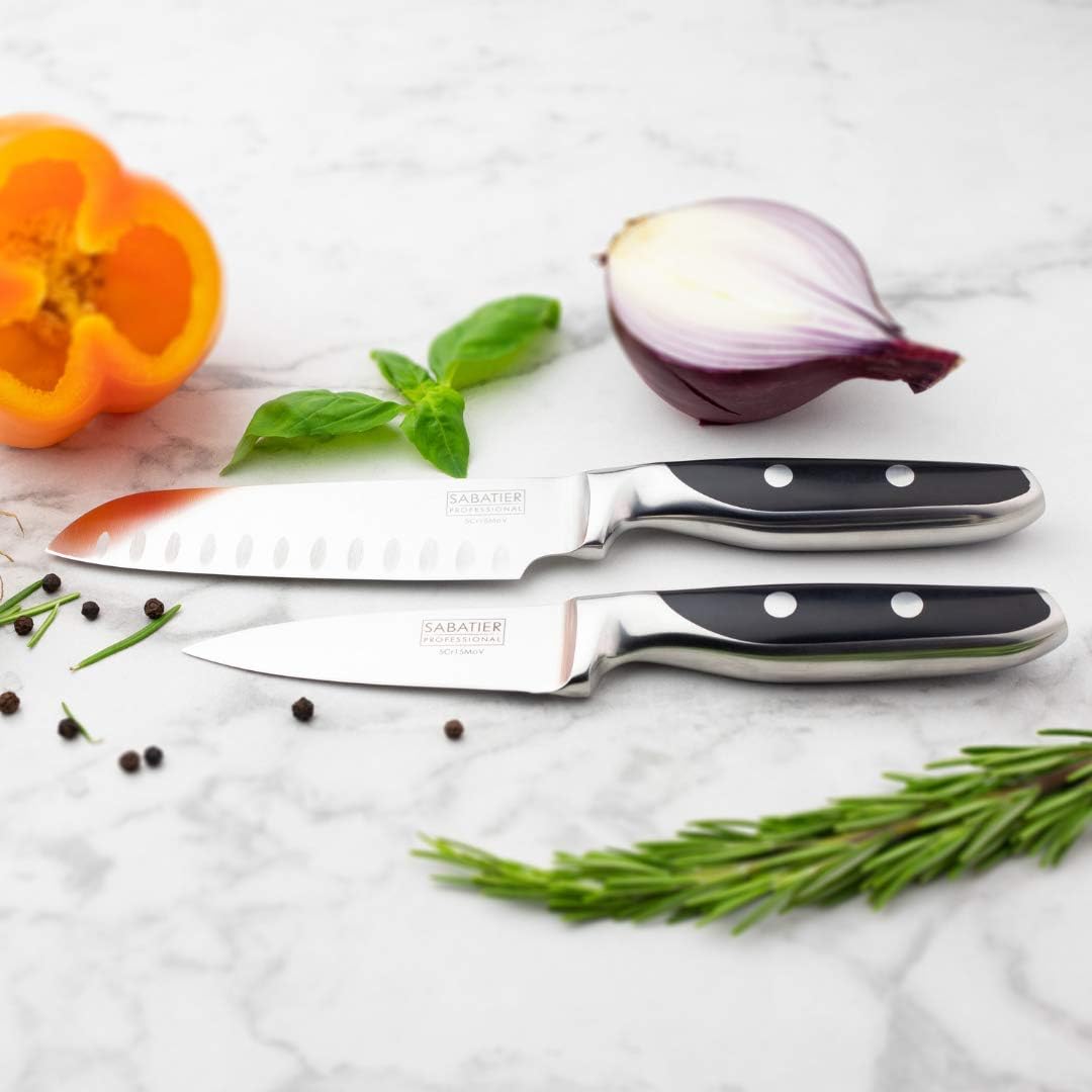Taylors Eye Witness Professional Sabatier Kitchen Knife Set, 2 Piece 12cm/5” Santoku & 9cm/3.5” Paring Knives. Sharpe - Image 5
