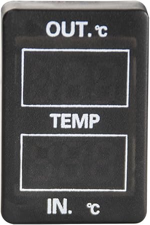 Amazon 品番u09 Nze Nre160 カローラフィールダー 車内 車外同時計測 温度計キット スイッチホール トヨタaタイプ 12v車用 外気温 室温 時計 コンパス 温度計 車 バイク