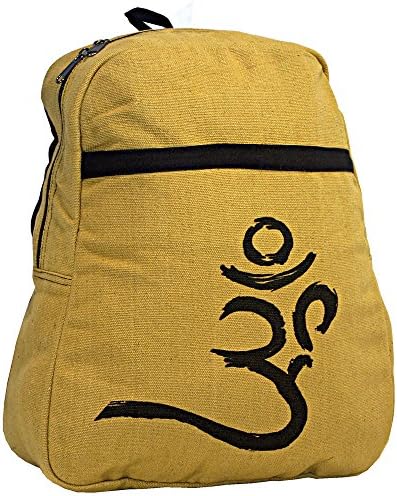 Om Aum Symbol Mantra Blue Green Mustard Multipurpose Backpack