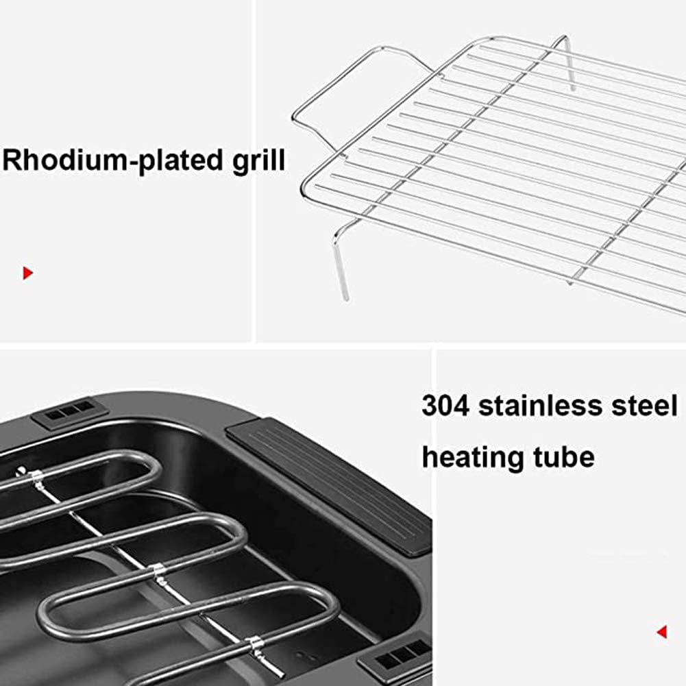 review Mr. Long Smokefree Electric Barbecue Grill Table BBQ Grilling 1300W High Power fit Home Camping Travel Hiking (Applicable to Multiple Grilling Methods)