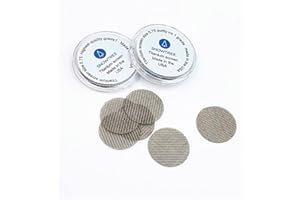 SnowTree - Titanium Screens - Replacement Screens for Your Glass Pieces - Titanium Metal Mesh for Superior Strength & Safety – Higher Heat Resistance (14, 0.75")