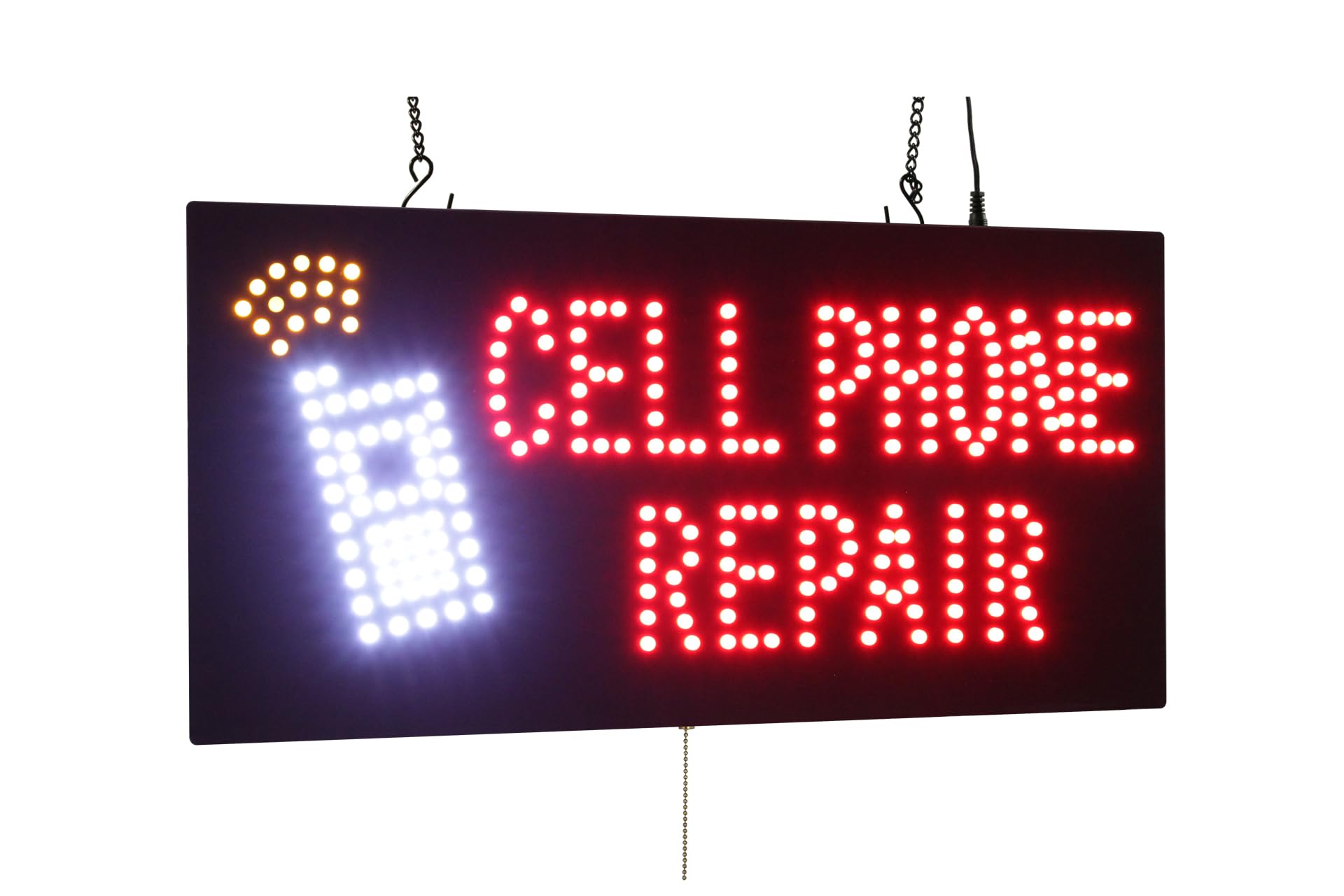 Cell Phone Repair Sign, TOPKING Signage, LED Neon Open, Store, Window, Shop, Business, Display, Grand Opening Gift