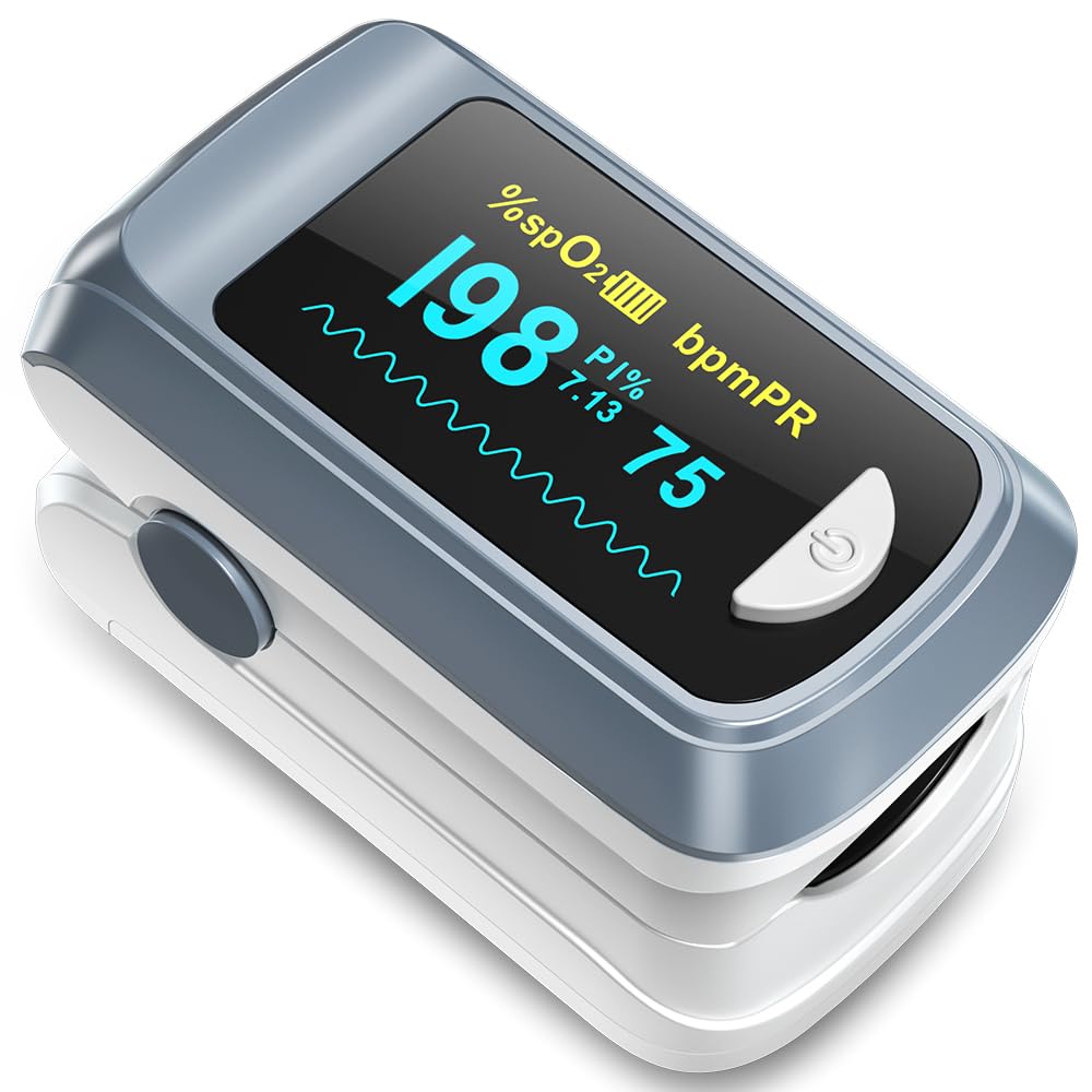 Fingertip Pulse Oximeter Blood Oxygen Saturation Monitor Pulse Ox 