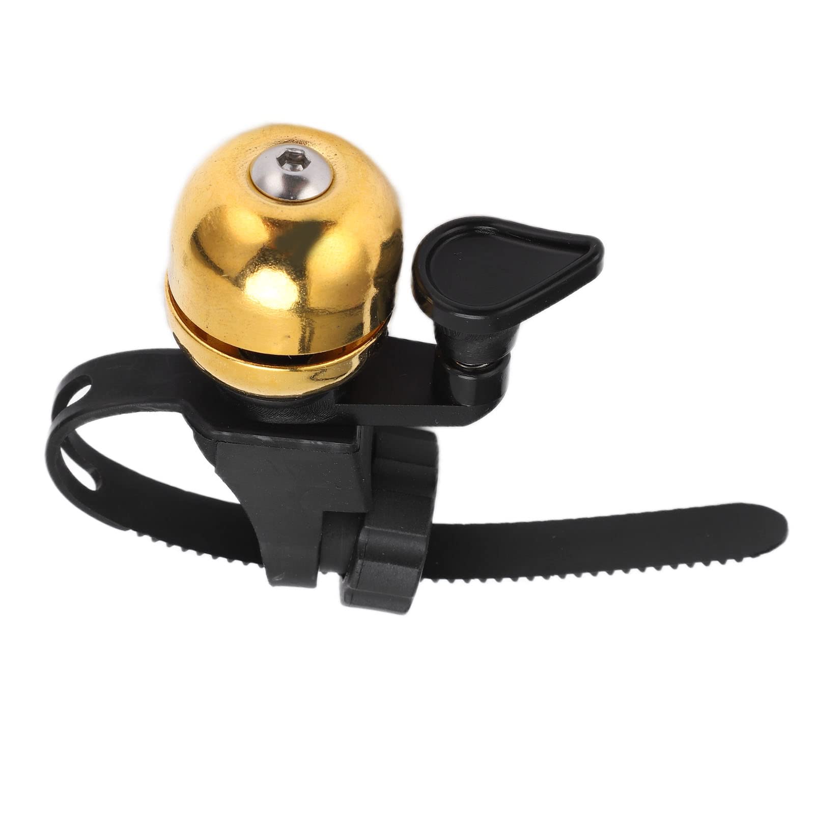 Bike Bell, 28x70mm Copper Alloy + Engineering Plastics Bicycle Bell, Retro Bell for Road Bikes, Mountain Bikes, City Bikes, Sports Bikes, Children's Bikes, Scooters, Wheelchairs(Gold)