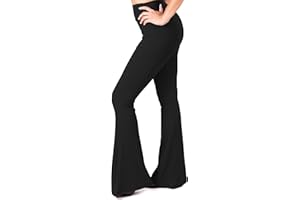 SATINA High Waisted Flare Leggings for Women - Yoga Pants for Women - Buttery Soft Bell Bottom Palazzo - Versatile Sizing