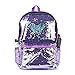 WOYYHO Magic Reversible Sequin School Backpack, Sparkly Lightweight Travel Bag With Mermaid Sequins For Girls/Boys, 17