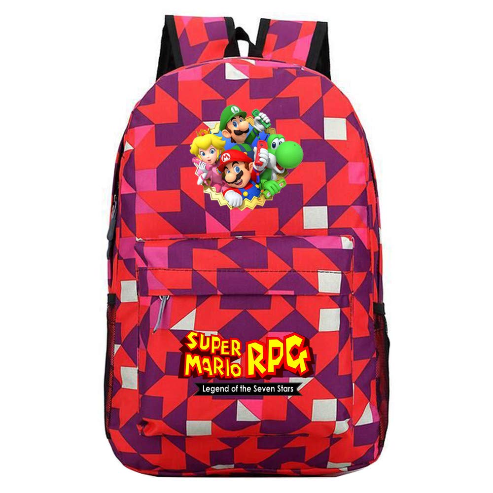 HEAIMONLA Super Mario Zaini Zaino casual Borsa da viaggio Sport Daypack  School Rucksack Fumetto stampato Daypack Super Mario Zainetti per bambini  Zainetti per bambini urban-earth.co.uk