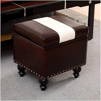 A-ZHP Muebles. Heces otomana de Almacenamiento Caja tapizada Puf Puf