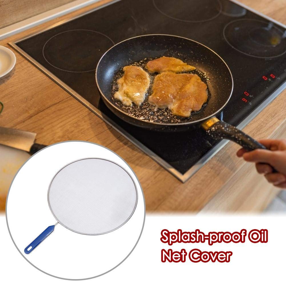 PRETYZOOM Spritzschutz Für Topf & Pfanne - 21cm Edelstahl Spritzschutzgitter