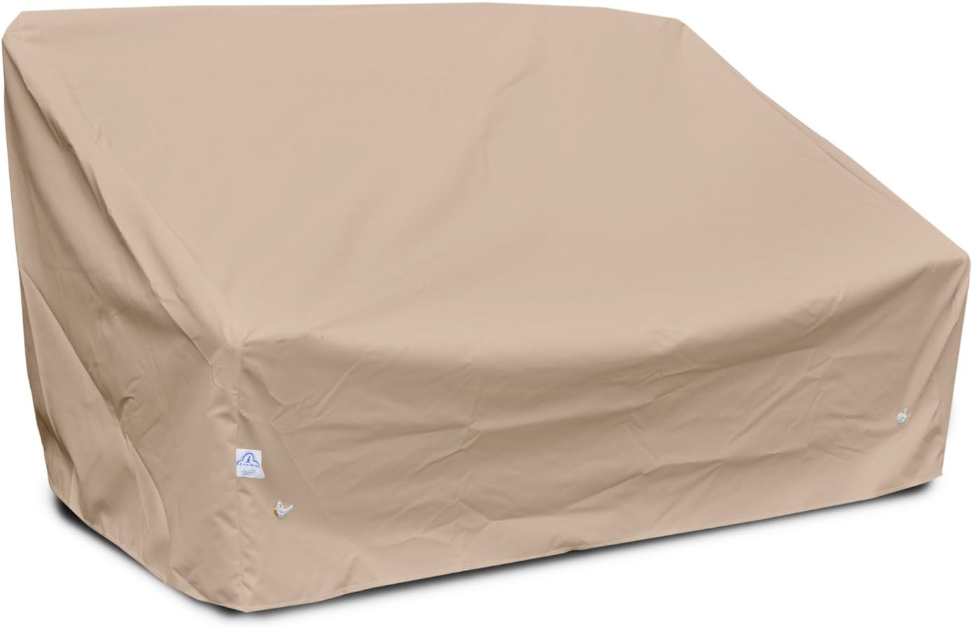 KOVERROOS Weathermax 49550 Deep Highback Loveseat/Sofa Cover, 60-Inch Width by 35-Inch Diameter by 35-Inch Height, Toast