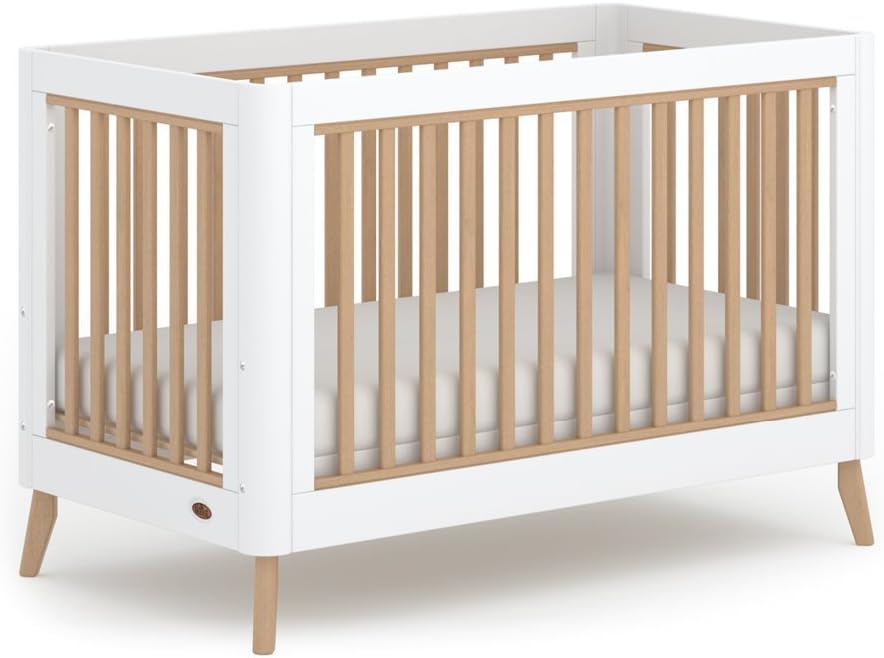 Boori Perla Cot bed - White & Nutmeg