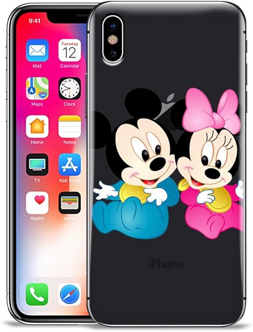 Amazon Gspstore Iphone Xケース カートゥーン ミッキー ミニーマウス ハードプラスチックプロテクターカバー Iphone X用 5 8インチ ケース カバー 通販