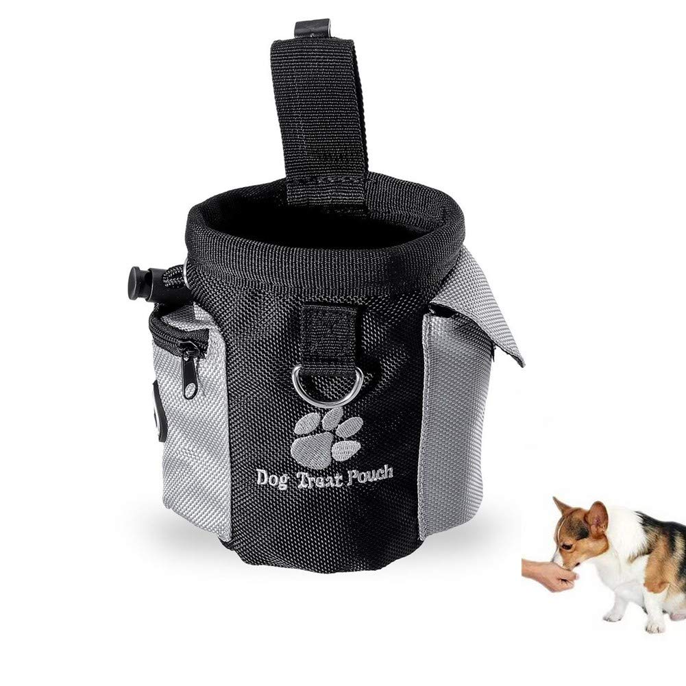 Dog Treat Waist Pouch Bag Hands Free Pet Training Food Storage Bag with