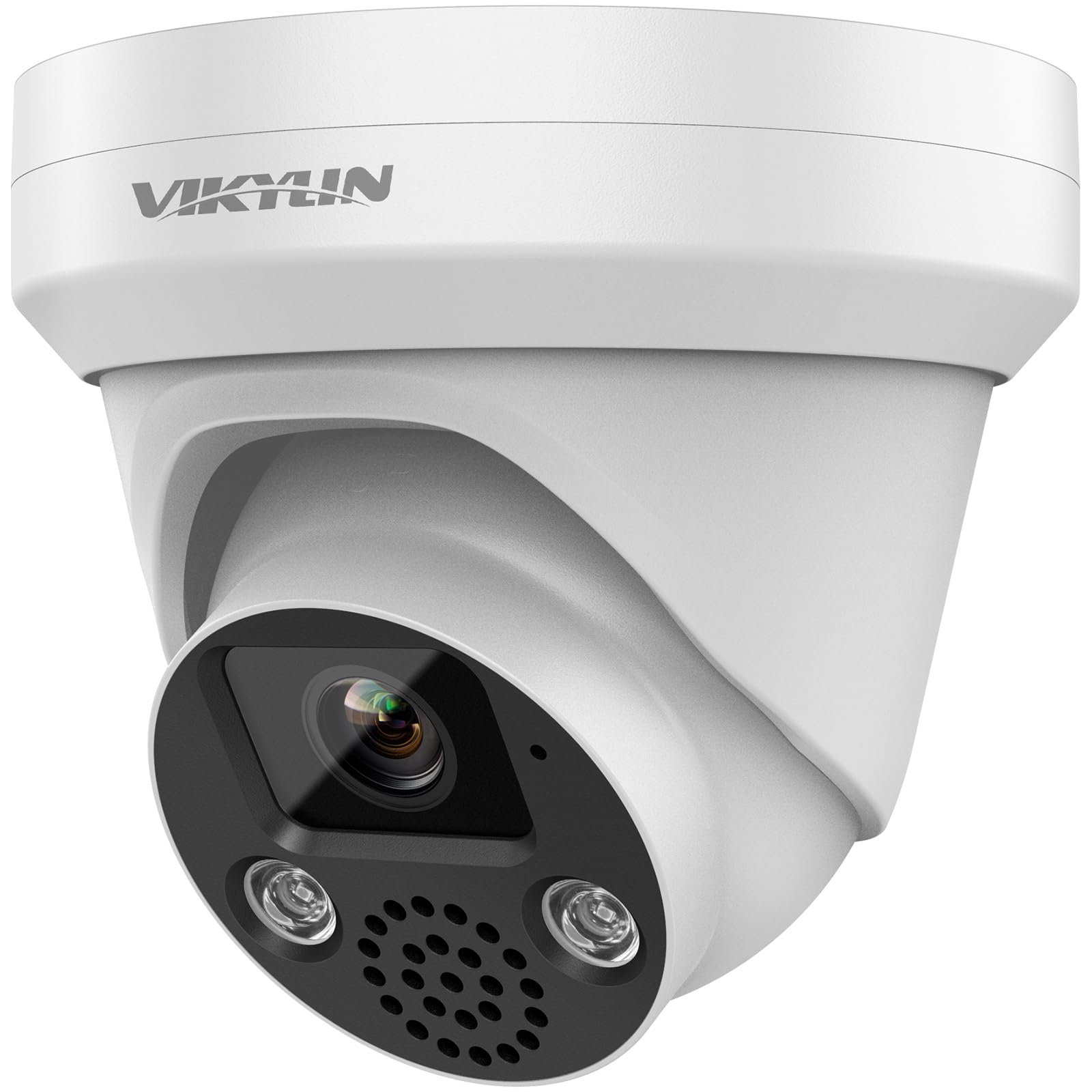 VIKYLIN 8MP PoE Camera Outdoor with Smart Human/Vehicle Detection, 4K Ultra HD CCTV Camera with 2-Way Audio,100ft IR Night Vision, SD Card Slot(up to 512GB),24/7 Recording, IP67 Weatherproof,H256+