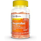 Amazon Basic Care Ibuprofen Tablets, 200 mg, Pain Reliever/Fever Reducer, 500 Count