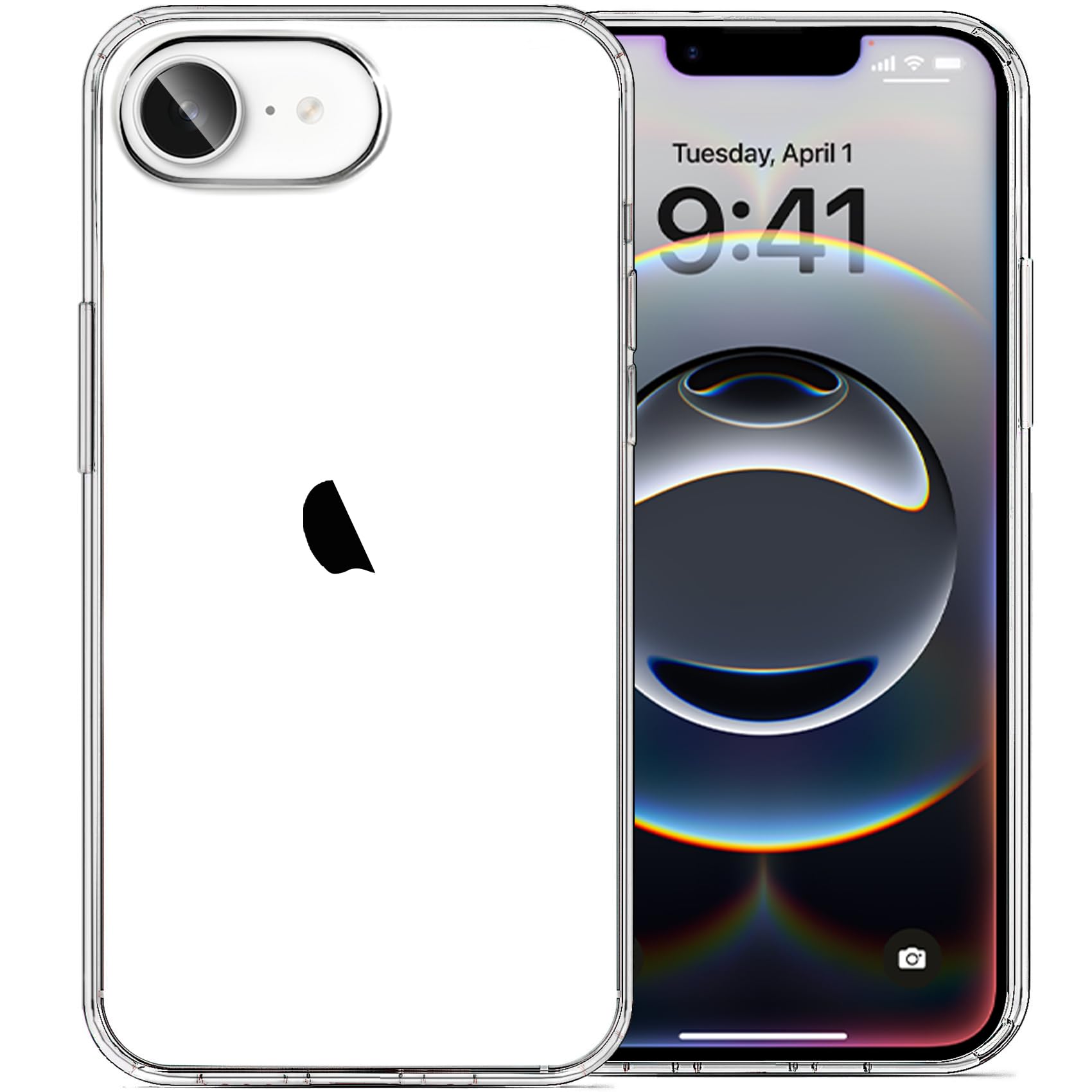 Photo 1 of JJGoo Compatible with iPhone 16e Case Clear, Soft Transparent Shockproof Protective Slim Thin Phone Case Cover for 16e 6.1 inch, Clear