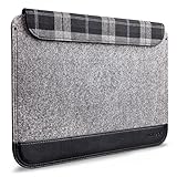 Inateck Ultra Slim 12 Inch Apple New MacBook Case Sleeve Ultrabook Netbook Cover Carrying Protector Case Bag, Gray