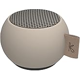 KREAFUNK aGO mini Portable Bluetooth Speaker, Water Resistant (IPX5), Up to 12 Hours of Wireless Play, Stereo Sound, Wireless Speaker for Indoor and Outdoor (Beige)